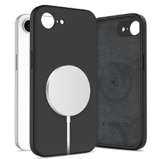 Tech-protect Liquid Silicone Magsafe iPhone 16e Fekete tok
