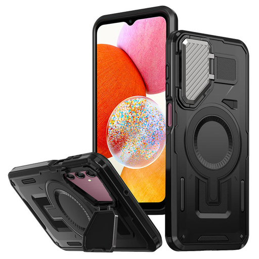 Techsuit - CamVault MagSafe - Samsung Galaxy A14 4G / A14 5G - Čierne puzdro