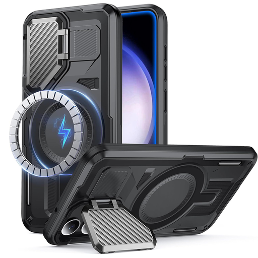Techsuit - CamVault MagSafe - Samsung Galaxy S23 FE - Fekete tok Techsuit - CamVault MagSafe - Samsung Galaxy S23 FE - Fekete tok