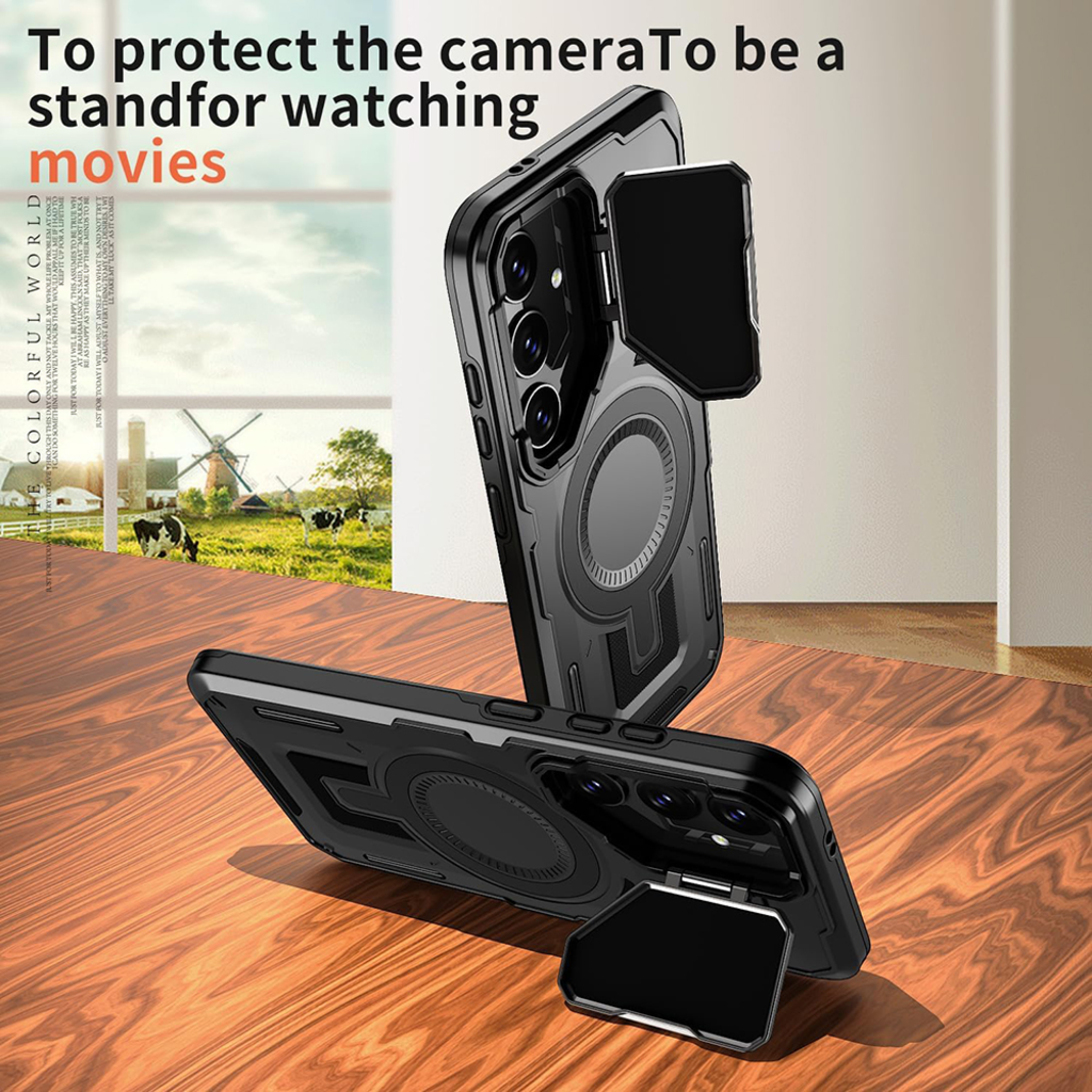  Techsuit - CamVault MagSafe - Samsung Galaxy S23 FE - Fekete tok - 8