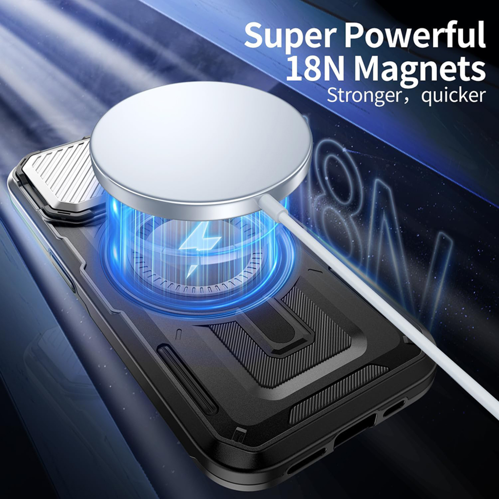  Techsuit - CamVault MagSafe - iPhone 14 Pro Max - Fekete tok - 6