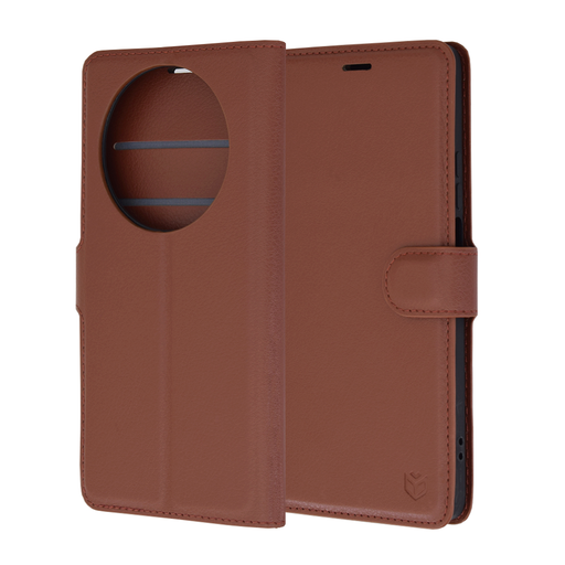 Techsuit - Bőrtok - Huawei nova 12i - Barna tok Techsuit - Bőrtok - Huawei nova 12i - Barna tok