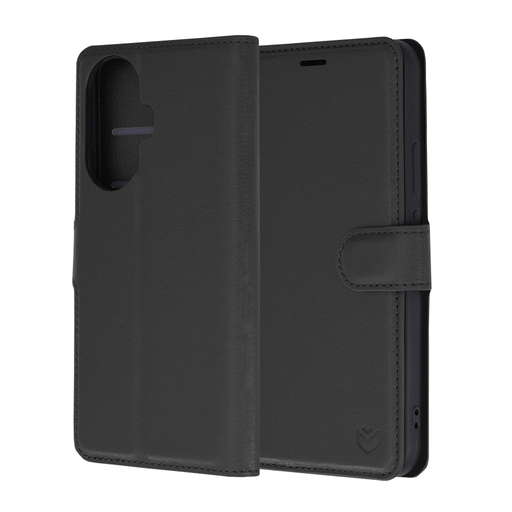 Techsuit - Bőr Tok - Huawei nova 11 / nova 12s - Fekete tok Techsuit - Bőr Tok - Huawei nova 11 / nova 12s - Fekete tok