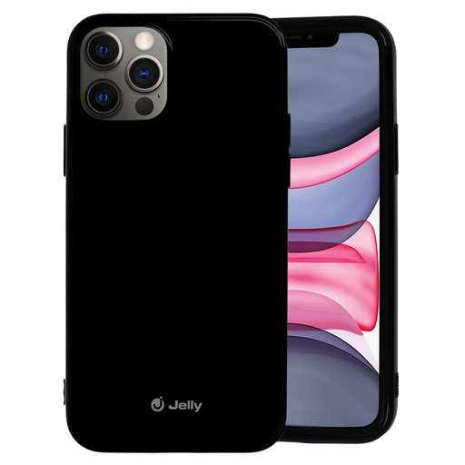 Jelly szilikon tok iPhone 12 Pro MAX fekete Jelly szilikon tok iPhone 12 Pro MAX fekete
