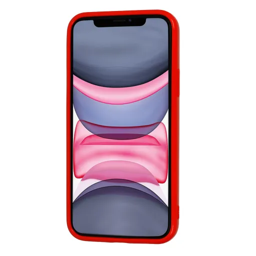 iPhone 12 Pro Max Jelly szilikon tok piros