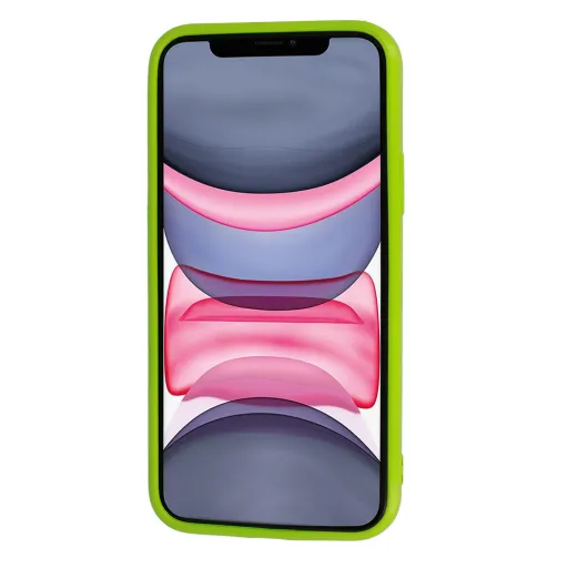 iPhone 12 Pro Max Jelly szilikon tok lime