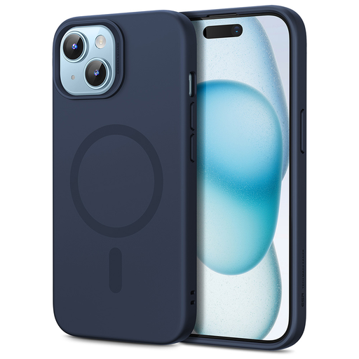 ESR - Felhőpuha HaloLock - iPhone 15 Plus - Sötétkék tok ESR - Felhőpuha HaloLock - iPhone 15 Plus - Sötétkék tok