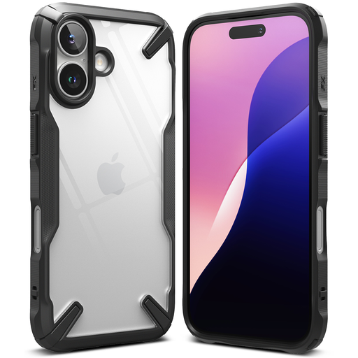 Ringke - Fusion X - iPhone 16 Plus - Fekete tok Ringke - Fusion X - iPhone 16 Plus - Fekete tok