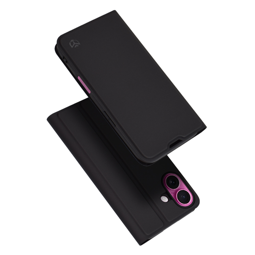 Techsuit - Magskin Könyv - iPhone 16 Plus - Fekete tok Techsuit - Magskin Könyv - iPhone 16 Plus - Fekete tok