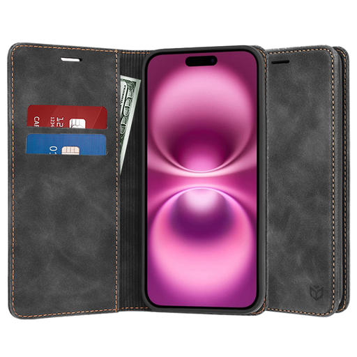 Techsuit - Kényelmes Tok - iPhone 16 Plus - Fekete tok Techsuit - Kényelmes Tok - iPhone 16 Plus - Fekete tok