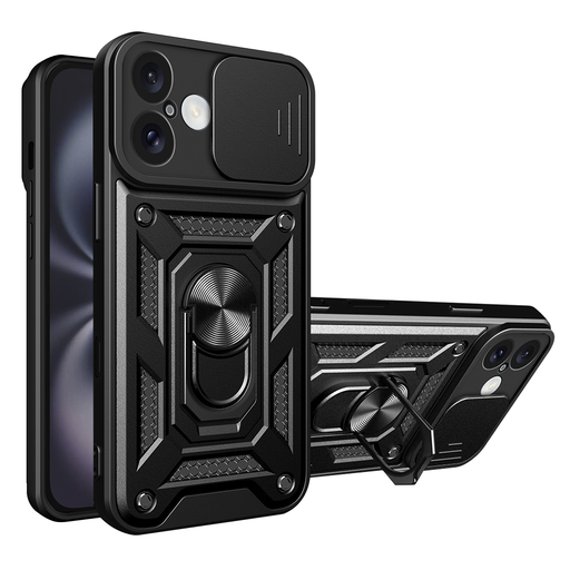 Techsuit - CamShield Sorozat - iPhone 16 Plus - Fekete tok Techsuit - CamShield Sorozat - iPhone 16 Plus - Fekete tok