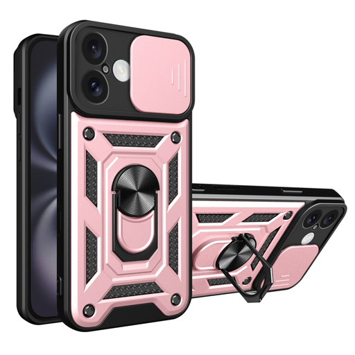 Techsuit - CamShield Sorozat - iPhone 16 Plus - Rózsaarany tok Techsuit - CamShield Sorozat - iPhone 16 Plus - Rózsaarany tok