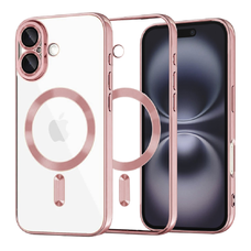  Techsuit - Luxus Kristály MagSafe - iPhone 16 Plus - Rózsaszín tok