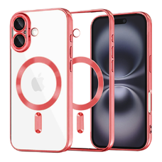  Techsuit - Luxus Kristály MagSafe - iPhone 16 Plus - Piros tok