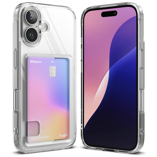 Ringke - Fusion Kártya - iPhone 16 Plus - Átlátszó tok Ringke - Fusion Kártya - iPhone 16 Plus - Átlátszó tok