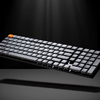 Vezeték nélküli alacsony profilú billentyűzet Keychron K17 Max RGB Brown Switch (fekete) - 1. kép