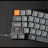  Vezeték nélküli alacsony profilú billentyűzet Keychron K11 Max RGB Barna kapcsolókkal (fekete) [K11M-H3] - 2. kép