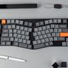  Vezeték nélküli alacsony profilú billentyűzet Keychron K15 Max LED Piros Kapcsoló (fekete) [K15M-A1] - 2. kép
