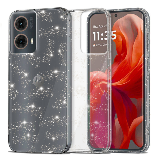 Techsuit - SparkleSkin Sorozat - Motorola Moto G85 - Átlátszó tok Techsuit - SparkleSkin Sorozat - Motorola Moto G85 - Átlátszó tok
