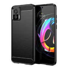  Techsuit - Szénszálas Szilikon - Motorola Edge 50 Neo / Motorola ThinkPhone 25 - Fekete tok