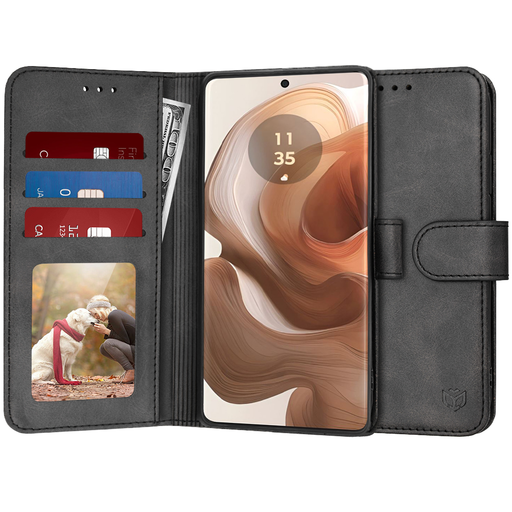  Techsuit - Naplófüzet - Motorola Edge 50 Ultra - Fekete tok