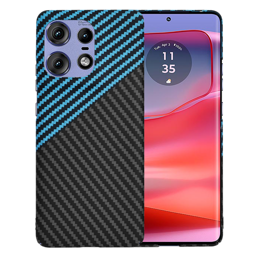 Techsuit - Karbonit Szálhéj - Motorola Edge 50 Pro - Kék Impulzus tok Techsuit - Karbonit Szálhéj - Motorola Edge 50 Pro - Kék Impulzus tok