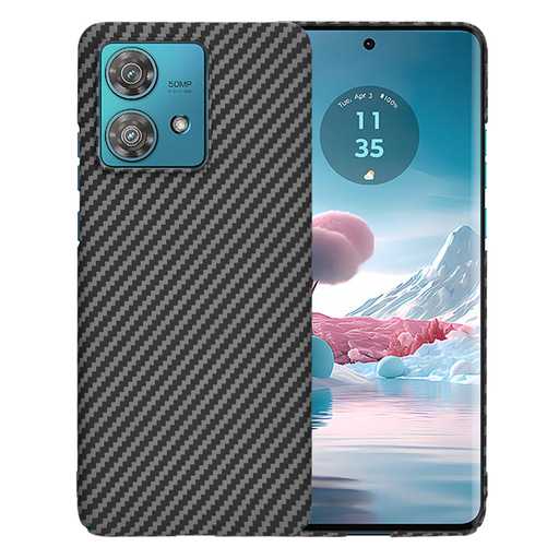  Techsuit - Karbonit Szálhéj - Motorola Edge 40 Neo - Fekete tok