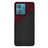  Techsuit - Karbon FibreShell - Motorola Edge 40 Neo - Vörös Vortex tok - 1. kép