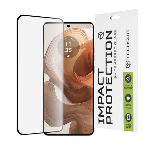 Techsuit - 111D Teljes Borítású / Teljes Ragasztású Üveg / 3D Ívelt Képernyő - Motorola Edge 50 Ultra - Fekete üvegfólia Techsuit - 111D Teljes Borítású / Teljes Ragasztású Üveg / 3D Ívelt Képernyő - Motorola Edge 50 Ultra - Fekete üvegfólia