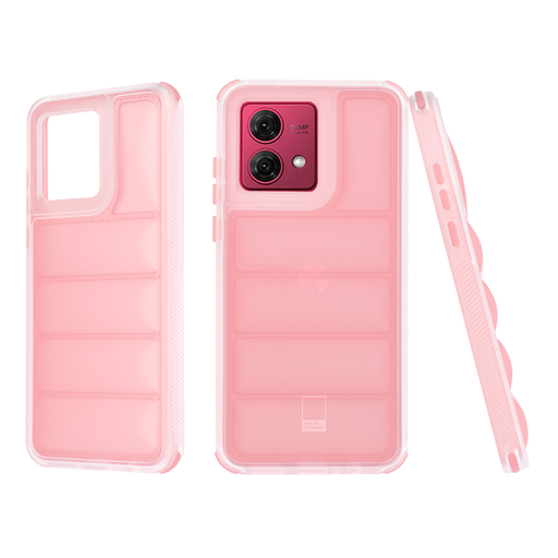 Techsuit - Hullám Pajzs - Motorola Moto G84 - Rózsaszín tok Techsuit - Hullám Pajzs - Motorola Moto G84 - Rózsaszín tok