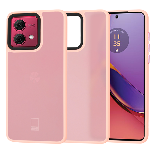 Techsuit - HaloFrost Széria - Motorola Moto G84 - Rózsaszín tok Techsuit - HaloFrost Széria - Motorola Moto G84 - Rózsaszín tok
