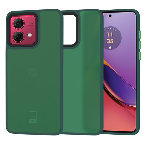 Techsuit - HaloFrost Széria - Motorola Moto G84 - Éjféli Zöld tok Techsuit - HaloFrost Széria - Motorola Moto G84 - Éjféli Zöld tok