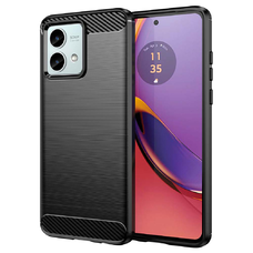  Techsuit - Karbon Szilikon - Motorola Moto G84 - Fekete tok