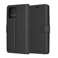  Techsuit - Bőrtok - Motorola Moto G84 - Fekete tok