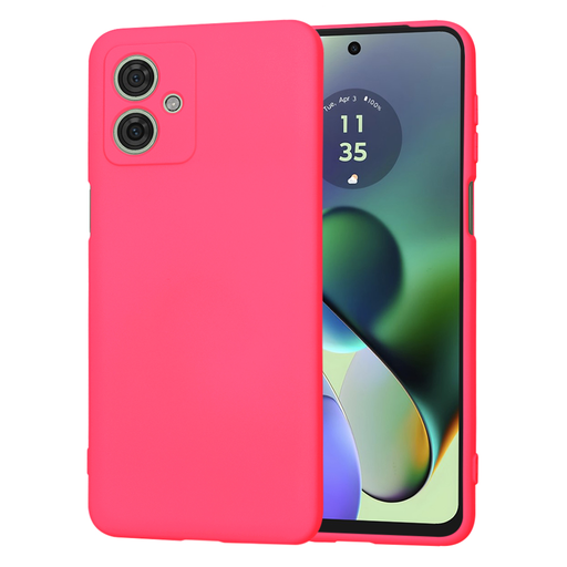  Techsuit - SoftFlex - Motorola Moto G54 - Élénk rózsaszín tok