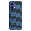  Techsuit - Carbonit Szálhéj - Motorola Moto G85 - Ciánkék tok - 1. kép