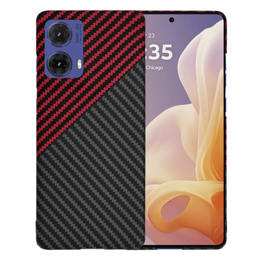 Techsuit - Karbonit Szálhéj - Motorola Moto G85 - Vörös Vortex tok Techsuit - Karbonit Szálhéj - Motorola Moto G85 - Vörös Vortex tok