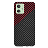  Techsuit - Karbonit Szálház - Motorola Moto G54 / Moto G54 Power Edition / Moto G64 - Vörös Vortex tok - 1. kép