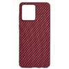  Techsuit - Karbonit SzálBurkolat - Motorola Moto G84 - Piros tok - 2. kép