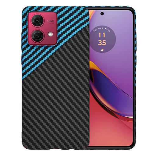 Techsuit - Karbonit rosthéj - Motorola Moto G84 - Kék Impulzus tok Techsuit - Karbonit rosthéj - Motorola Moto G84 - Kék Impulzus tok