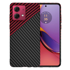  Techsuit - Karbonit Szálhéj - Motorola Moto G84 - Vörös Vortex tok