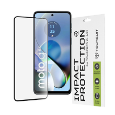  Techsuit - 111D Teljes Lefedettségű / Teljes Ragasztású Üveg - Motorola Moto G14 / Moto G54 / Moto G54 Power Edition / Moto G64 - Fekete üvegfólia