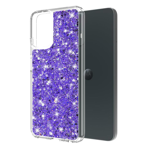 Techsuit - Csillogó Glitter - Motorola Moto G54 - Lila tok Techsuit - Csillogó Glitter - Motorola Moto G54 - Lila tok