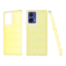 Techsuit - Hullám Pajzs - Motorola Moto G85 - Sárga tok