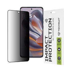  Techsuit - 111D Privacy Teljes Ragasztás - Motorola Edge 50 Neo / Motorola ThinkPhone 25 - Fekete üvegfólia