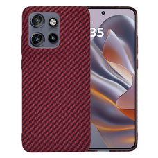  Techsuit - Karbonit Szálas Héj - Motorola Edge 50 Neo / Motorola ThinkPhone 25 - Piros tok