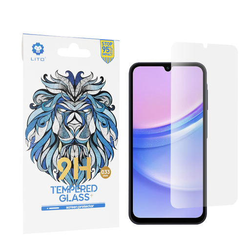 Lito - 2.5D Klasszikus Üveg - Samsung Galaxy A15 4G / A15 5G / M15 - Átlátszó üvegfólia Lito - 2.5D Klasszikus Üveg - Samsung Galaxy A15 4G / A15 5G / M15 - Átlátszó üvegfólia