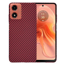  Techsuit - Karbonit RostHéj - Motorola Moto G04 / Moto G04s / Moto G24 / Moto E14 - Piros tok