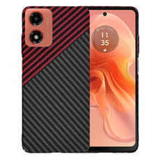  Techsuit - Carbonite FiberShell - Motorola Moto G04 / Moto G04s / Moto G24 / Moto E14 - Piros Vortex tok