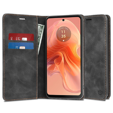  Techsuit - Kényelmes Tok - Motorola Moto G04 / Moto G04s / Moto G24 / Moto E14 - Fekete tok
